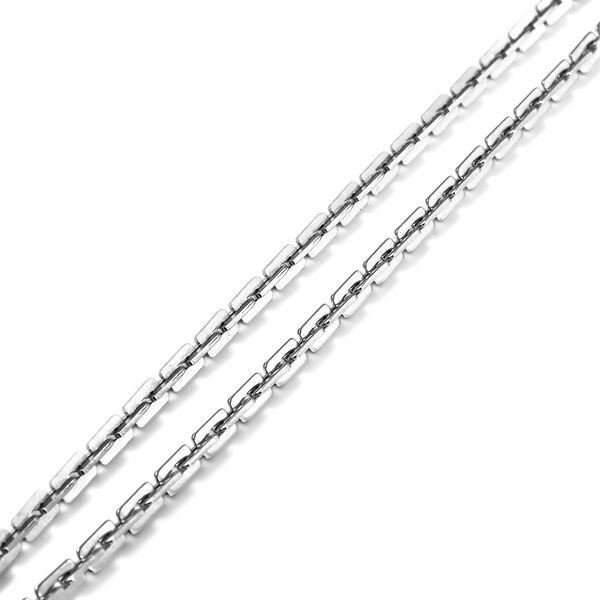 Schlichte Halskette, ca. 60+5 cm, Edelstahl image number 3