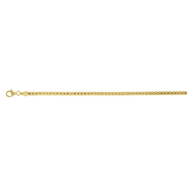 Coreana 50cm Kette in 925 Silber vergoldet