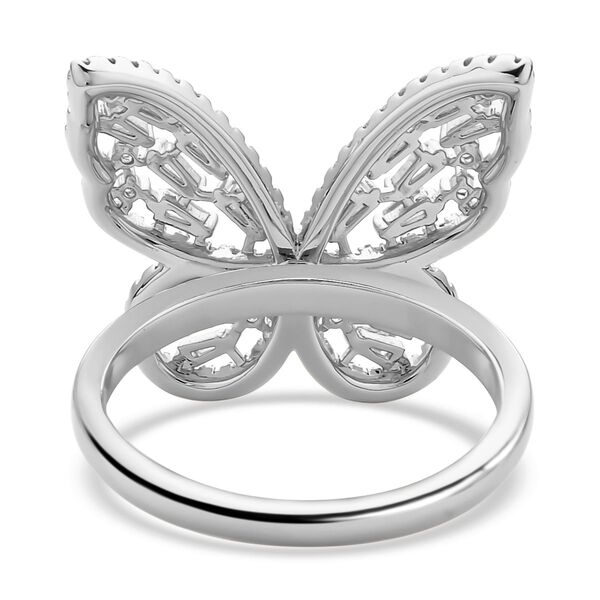 Wei&szlig;er Zirkonia-Ring, (Gr&ouml;&szlig;e 19.00) ca. 1,56  silberfarben 1.56 ct image number 6