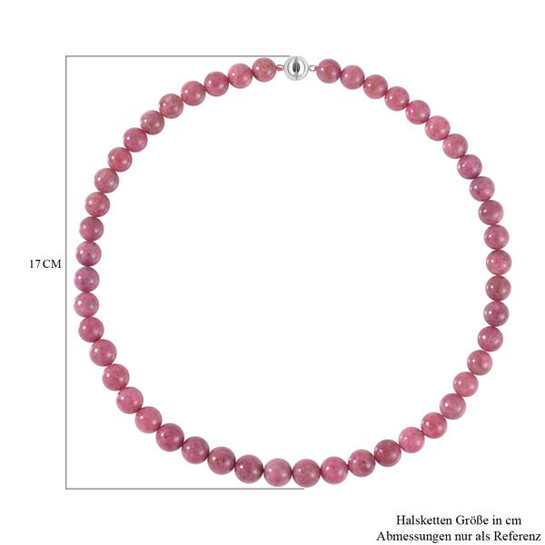 Rhodonit Perlen-Halskette, 50cm - 522,51 ct. image number 6