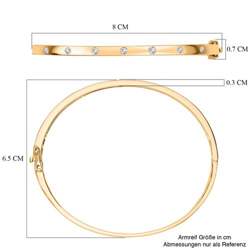 LUXURIANT DIAMOND - Lab Grown Diamant SI-GH Armreif ca. 19 cm 925 Silber Gelbgold Vermeil ca. 0.25 ct image number 4