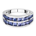 AA Tansanit Ring, 925 Silber rhodiniert (Größe 18.00) ca. 1.84 ct
