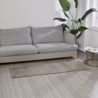 Multifunktionaler, superweicher Teppich mit Rautenausschnitt, 60 x 180 cm, Hellbraun