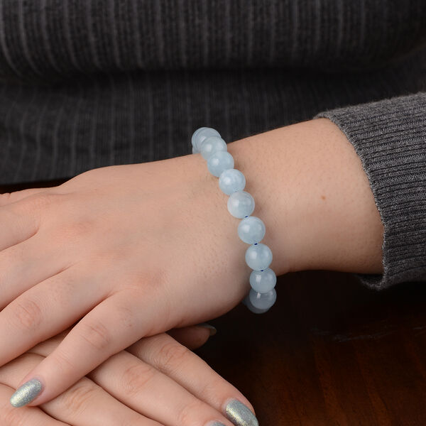 Flexibles Aquamarin-Armband, 16,5-18 cm, ca. 158,50 ct image number 3