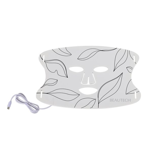 Beautech LED-Gesichtsmaske aus Silikon mit Controller, 33,8x21,8x0,5 cm