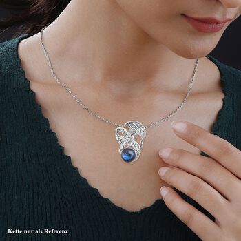 Labradorit Anh&auml;nger 925 Silber ca. 7,29 ct.