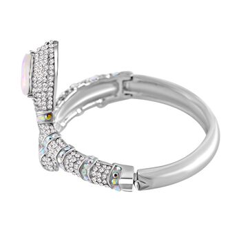 AB und wei&szlig;er Kristall-Armreif, 18 cm