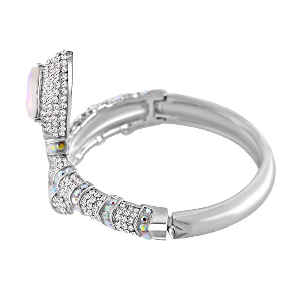 AB und wei&szlig;er Kristall-Armreif, 18 cm image number 3