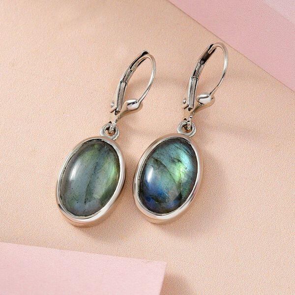 Labradorit Ohrringe - 11,74 ct. image number 2