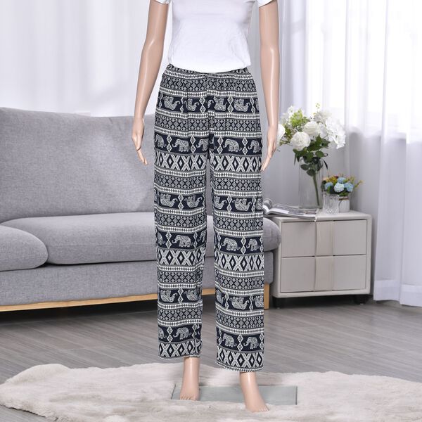 Gewebte Viskosehose, Länge 103/ Hüfte 66/ Taille 56cm, schwarz image number 2