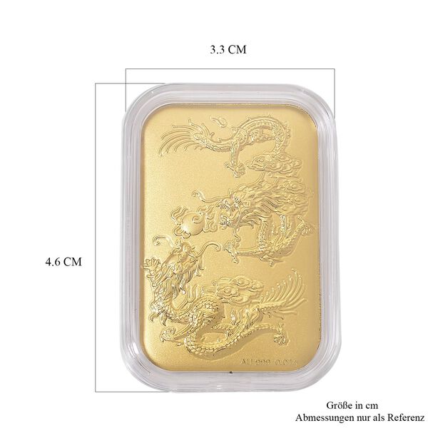 Drachen-Barren in 999er Gold image number 5