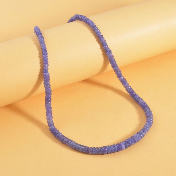 Tansanit Perlen Halskette, 45cm - 143 ct. image number 2