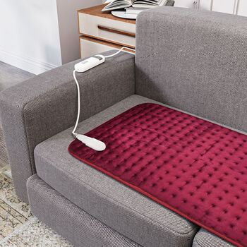 Elektrisches W&auml;rme-Pad - F&uuml;r Entspannung und Schmerzlinderung, Burgunderrot