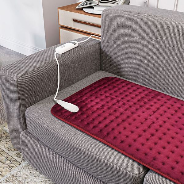 Elektrisches W&auml;rme-Pad - F&uuml;r Entspannung und Schmerzlinderung, Burgunderrot image number 2