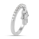 Moissanit Ring 925 Silber platiniert  ca. 0,31 ct image number 3