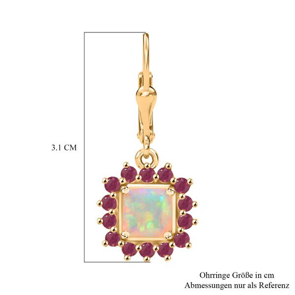 D'Joy äthiopisches Welo Opal, Niassa Rubin und Moissanit Schmuckset image number 13