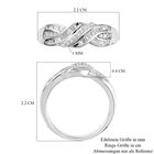 Diamant Ring 925 Silber Platin-Überzug image number 6
