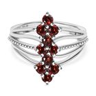 Roter Granat Ring Messing (Größe 17.00) ca. 1,55 ct