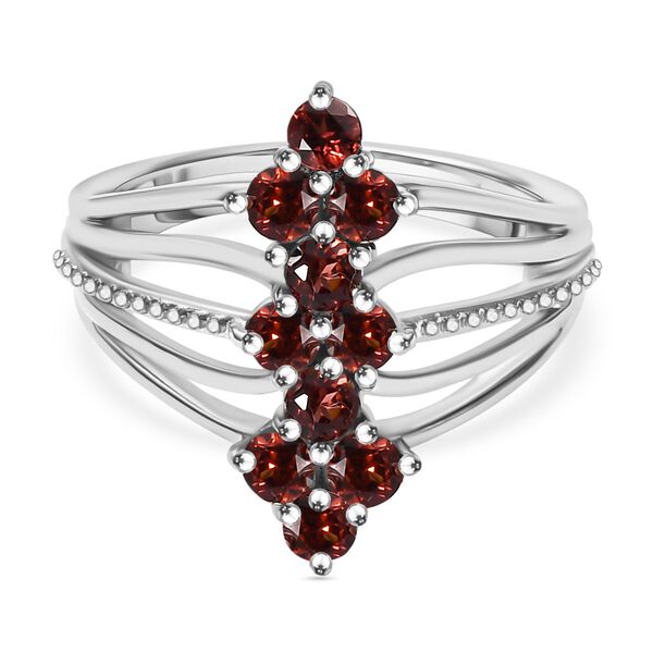 Roter Granat Ring Messing (Größe 17.00) ca. 1,55 ct image number 0