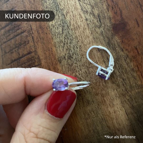 Afrikanische Amethyst-Ohrringe - 1,46 ct. image number 7