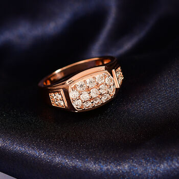 EVER TRUE Moissanit Ring Nickelfreies Messing (Gr&ouml;&szlig;e 19.00) ca. 0,79 ct