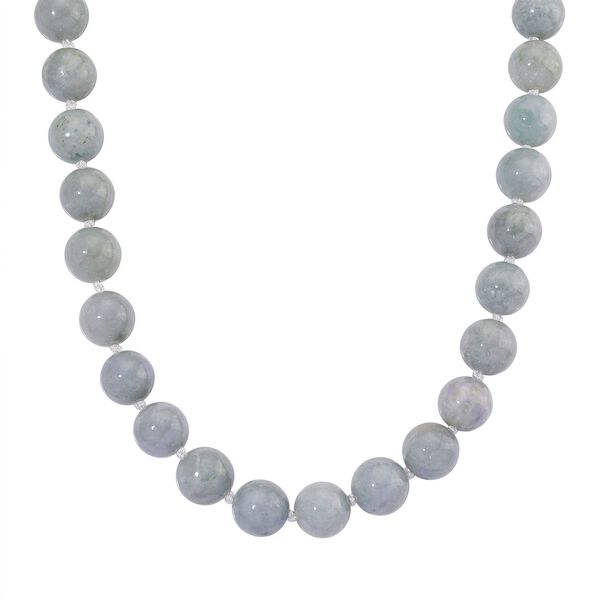 Natürliche weiße flexible Jadeite Jade Halskette - 875 ct. image number 0
