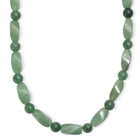 Grüner Aventurin Halskette ca. 50 cm Nickelfreies Messing platiniert ca. 213.00 ct