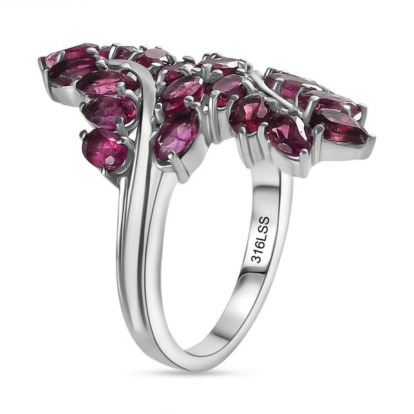 Rhodolith Granat Ring 316L Edelstahl (Größe 19.00) ca. 6.21 ct image number 4