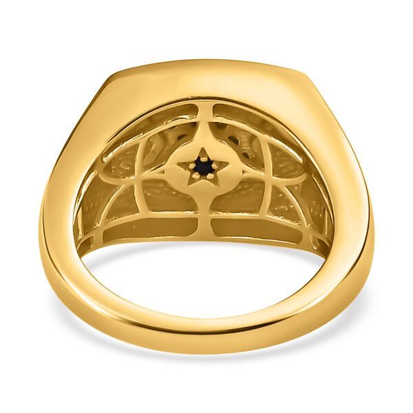 GP Celestial Dream Kollektion - Schwarzer Diamant und blauer Saphir-Ring - 0,35 ct. image number 6