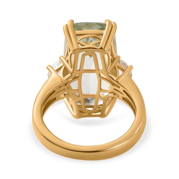 AA Prasiolith und Topas Ring - 11,50 ct. image number 6