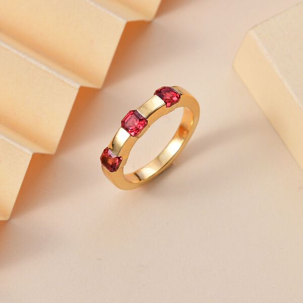 Labor Padparadscha Saphir Ring - 1,52 ct. image number 2