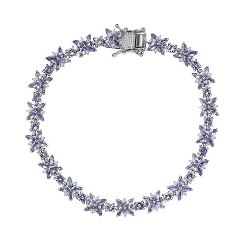 Tansanit und Zirkon Armband image number 0