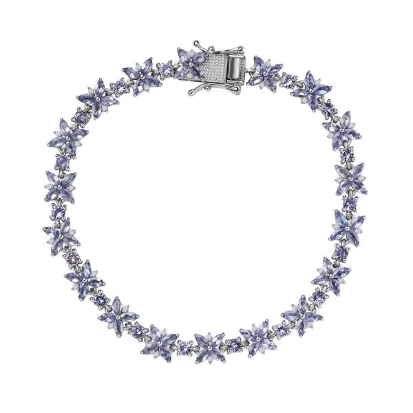 Tansanit und Zirkon Armband image number 0