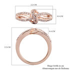 Rosa Diamant Konten Ring in Silber image number 5