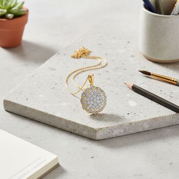 LUXURIANT SGL zertifizierter SI-GH Labor Diamant Anh&auml;nger mit 50cm Kette - 1,33 ct.