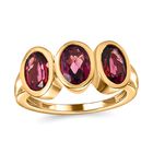 AAA Orissa Rose Granat Ring, 925 Silber Gelbgold Vermeil (Größe 20.00) ca. 3.05 ct image number 3