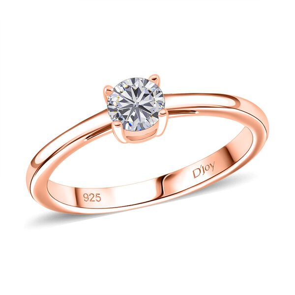 D'Joy GRA zertifiziertes Moissanit Schmuckset, 925 Silber rosévergoldet - 2 ct. image number 3