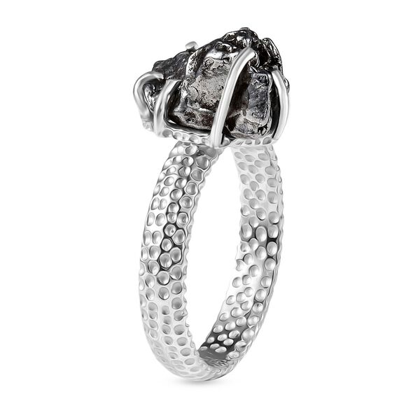 D'Joy Meteorit Ring 925 Silber rhodiniert (Größe 19.00) ca. 20,05 ct image number 4