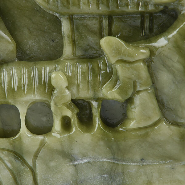 Edelsteinfigur aus Serpentin, Gr&uuml;n image number 7