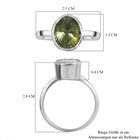 Handgearbeiteter, natürlicher, grüner Polki Diamant-Ring, 925 Silber platiniert  ca. 0,50 ct image number 6