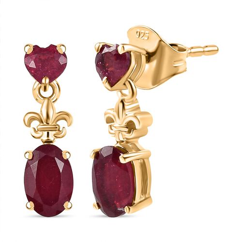 Afrikanische Rubin Ohrringe - 1,66 ct. image number 0