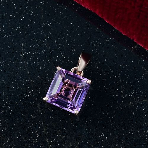 D'Joy AAA Rose De France Amethyst Anhänger 925 Silber 750 rosévergoldet ca. 2,53 ct. image number 1