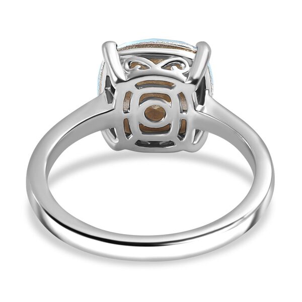 J Francis gefertigt mit SWAROVSKI- Aquamarin Swarvoski Kristall Ring image number 6