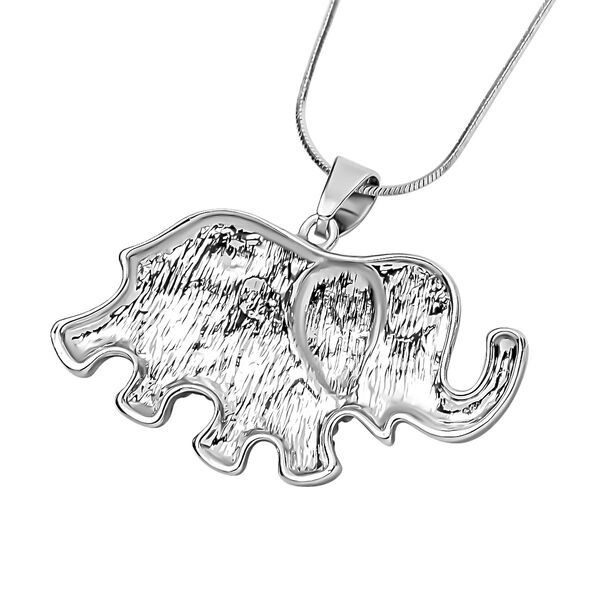 Schwarzer Kristall, Weißer Kristall Halskette ca. 70 cm image number 3