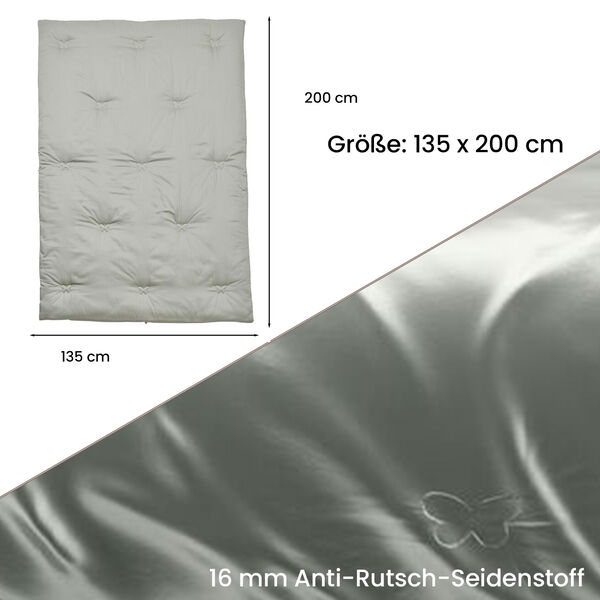 Serenity Night: Premium-Kollektion Herbst-Winter-Steppdecke aus 100 % Bambus mit hochwertiger Kunstdaunenfüllung – 135 x 200 cm, Mintgrün image number 5