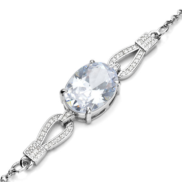 Simuliertes Kristall und Zirkonia 18 cm Armband - 2,50 ct. image number 3