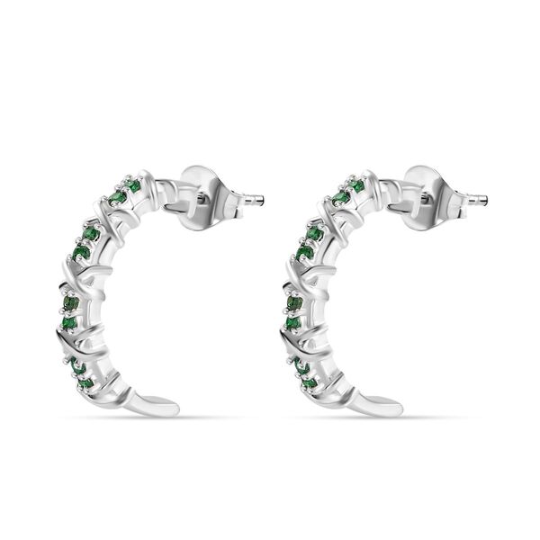 XOXO grüne Zirkonia-Ohrringe - 0,42 ct. image number 4