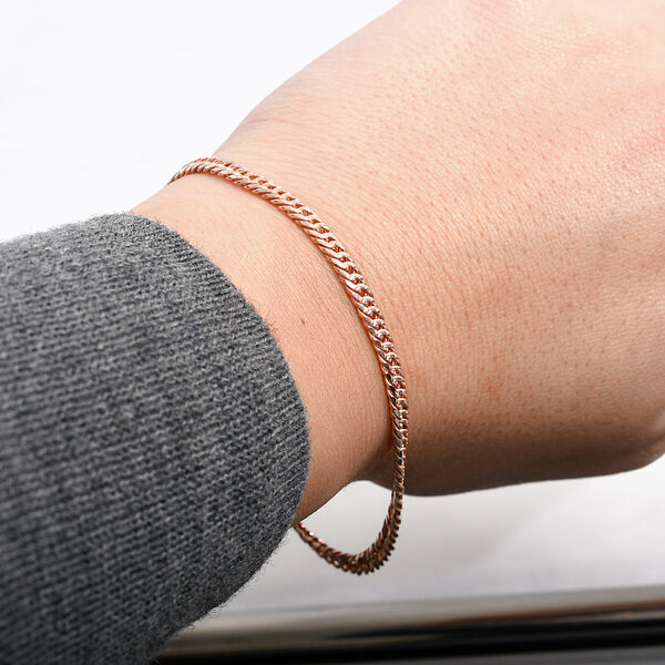 Doppeltes Panzer-Kettenarmband, 19 cm image number 2