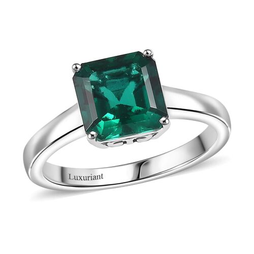 AAA Lab Grown Smaragd Ring 417 Gold (Größe 17.00) ca. 2,50 ct image number 0