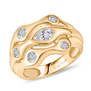 EverTrue wei&szlig;er Topas Ring - 1,16 ct.